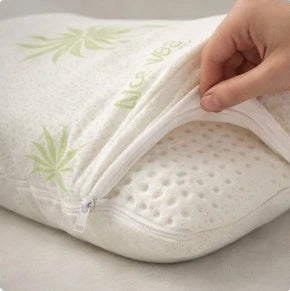 Pernă ortopedică cervicală Aloe Vera cu spumă memory