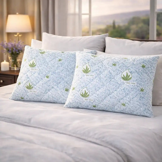 Pernă Aloe Vera premium matlasată 50x70 cm