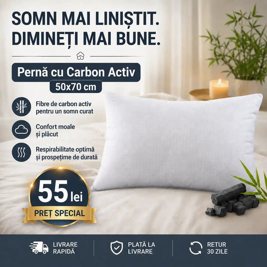 Pernă Carbon premium 50x70 cm