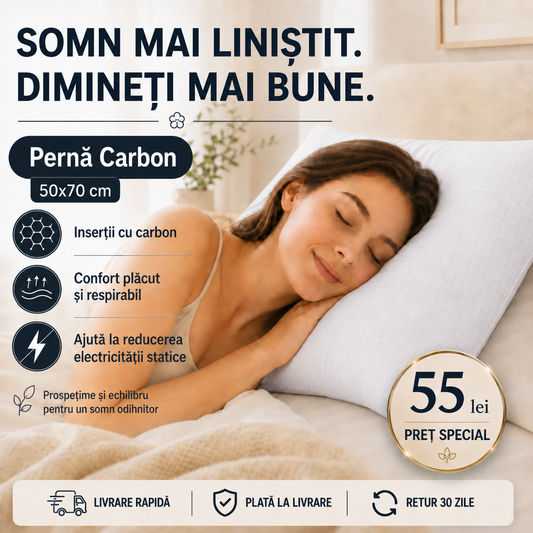 Pernă Carbon premium 50x70 cm