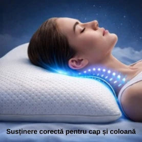 Pernă ortopedică cervicală Silver cu spumă memory