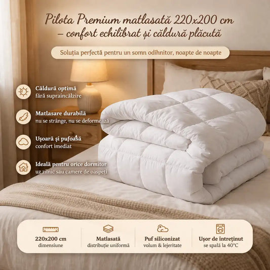 Pilota Premium matlasată 220x200 cm