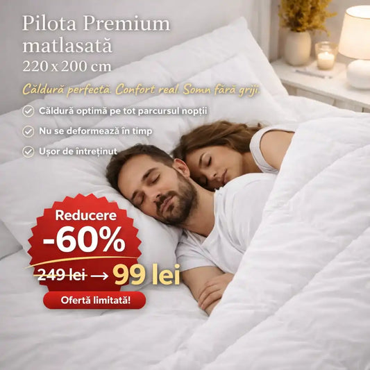 Pilota Premium matlasată 220x200 cm